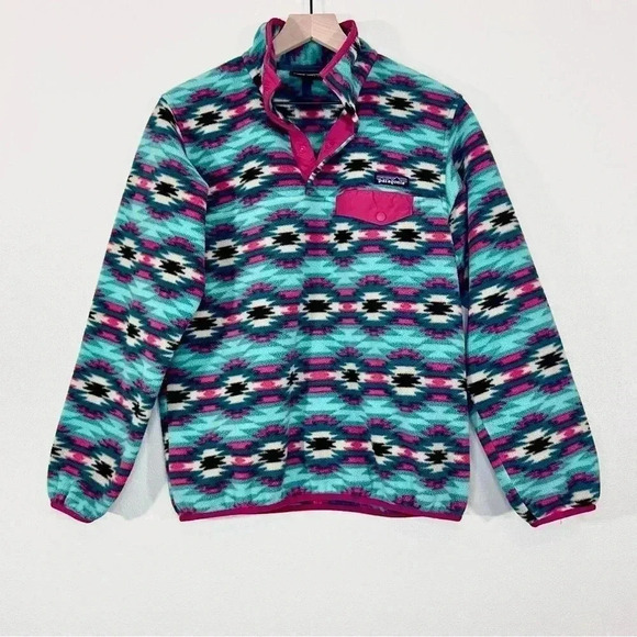 Patagonia Aztec Print Synchilla Pull Over - Picture 1 of 6